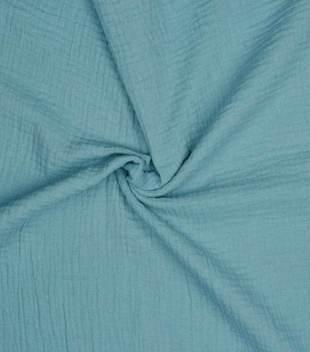 The Journey Wrap | Coastal Mist | Lightweight Travel Wrap, Muslin Cotton Scarf Blanket
