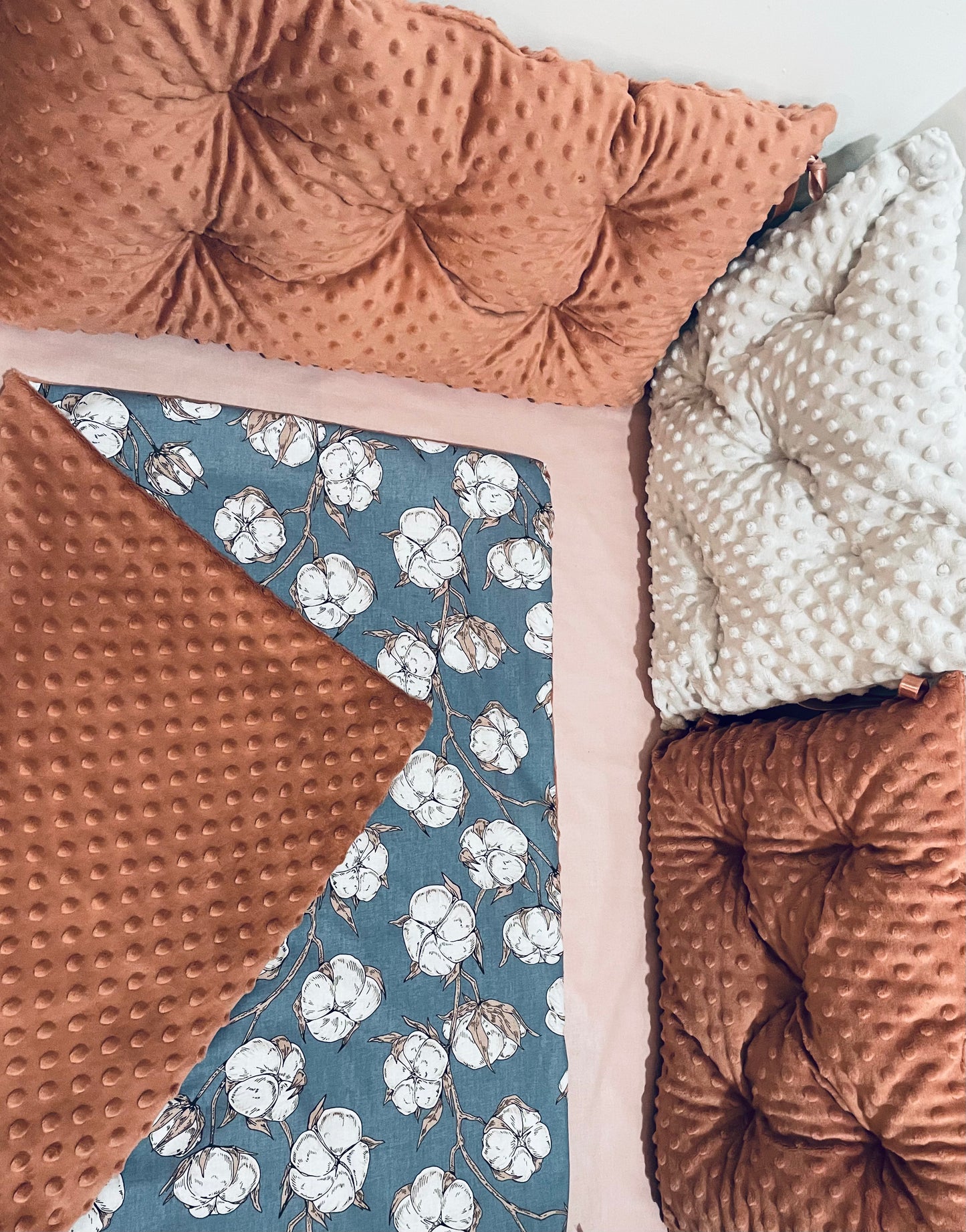 Couverture en coton Minky dans une boîte cadeau, tailles bébé, tout-petit, adolescent, adulte