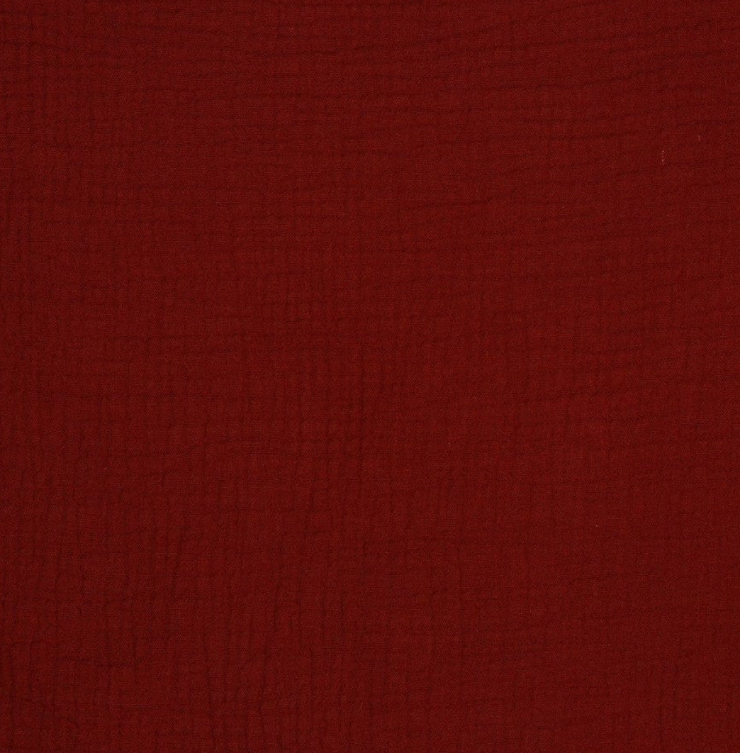 Dark Red Muslin Cotton Fabric