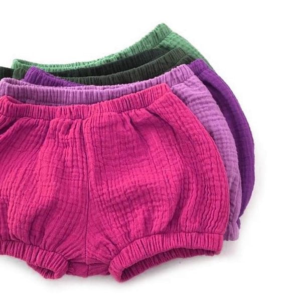 Bloomers pour bébé bio, couvre-couche en mousseline de coton écologique