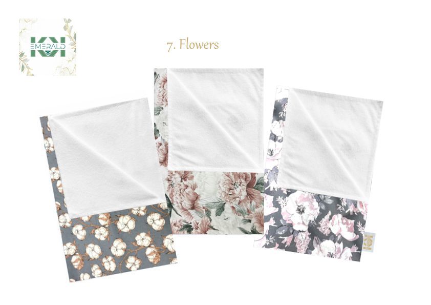 Estera cambiante 3 del cojín del pañal del algodón reutilizable impermeable determinado del bebé en caja de regalo