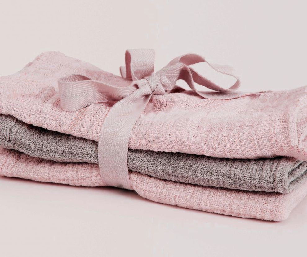 Lot de 3, 5, 7 ou 10 lingettes pour bébé en mousseline de coton biologique respectueuses de l'environnement avec rembourrage imperméable