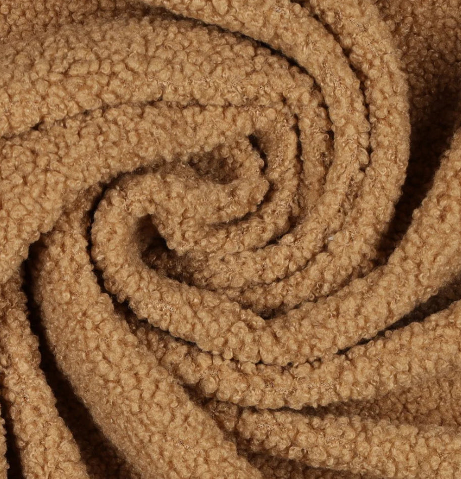 Housse de protection pour lit de bébé ou de tout-petit, en peluche douce Camel Boucle avec rembourrage doux