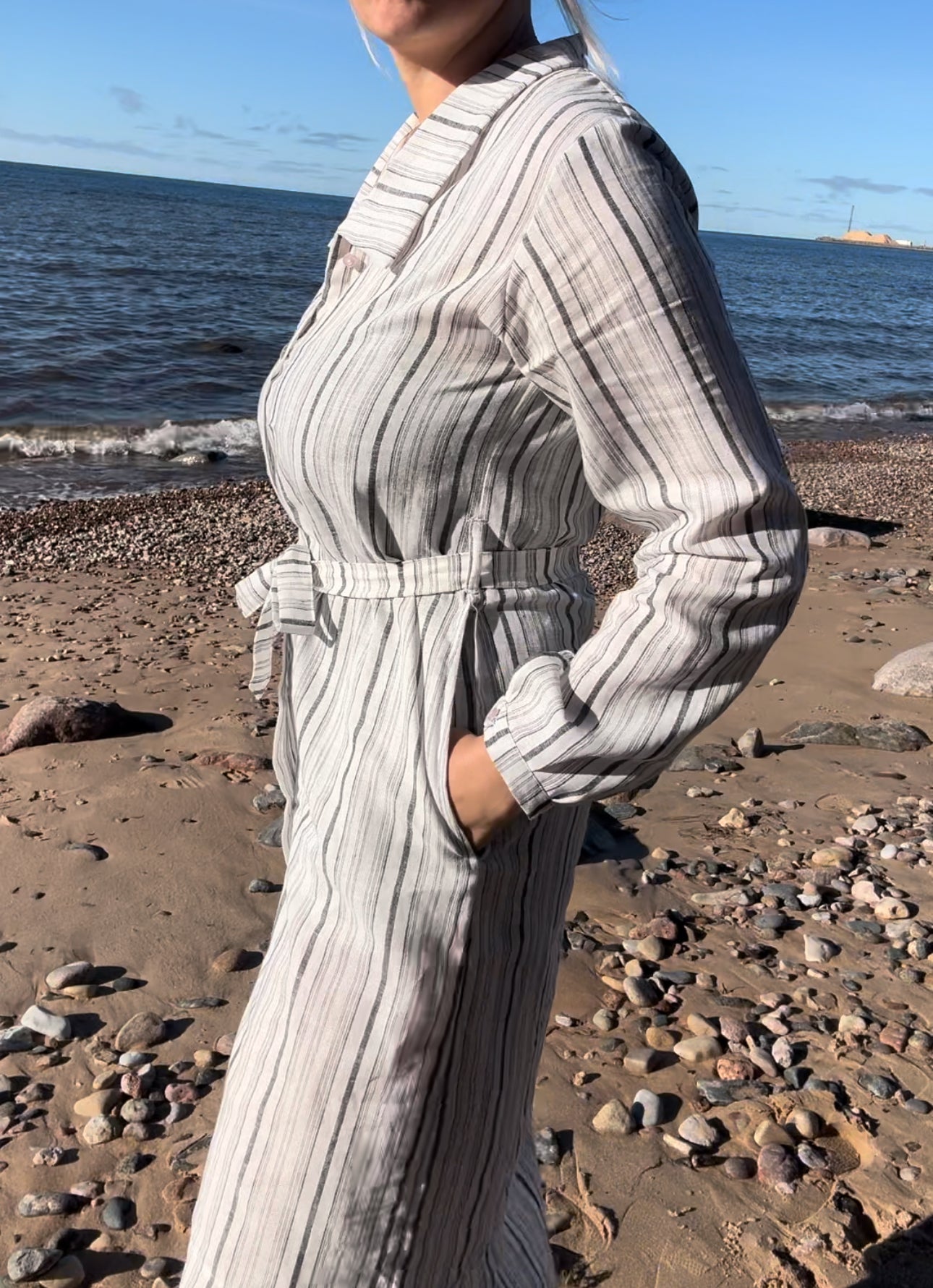 Positano Linen Shirt Dress