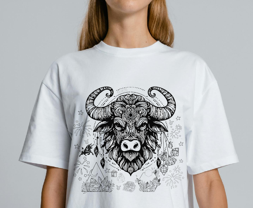 Manifest Your Wishes & Dreams in 2025 Taurus Coloring T-Shirt l Sweatshirt l Hoodie Set