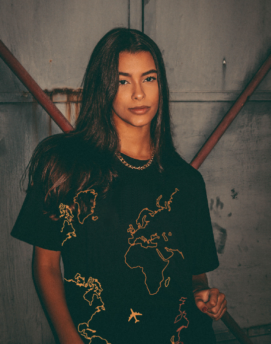 World Map contour T-shirt l Sweatshirt