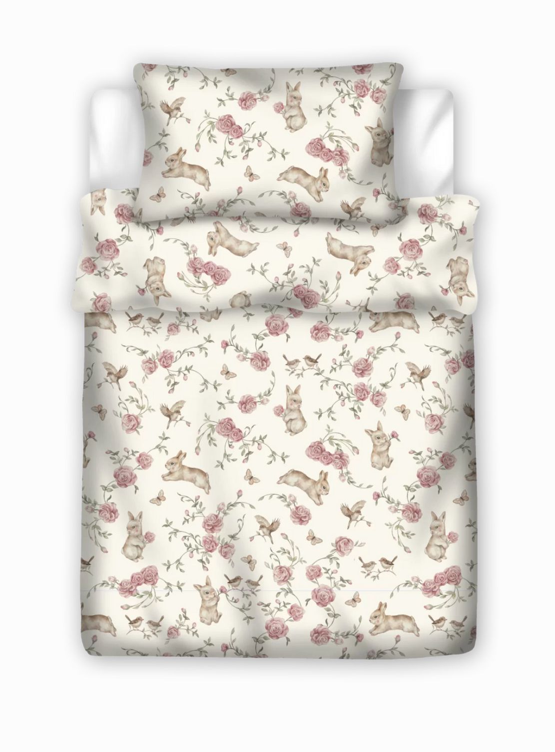 Bunny Rabbits Premium Cotton & Minky Throw Blanket in Gift box, Baby I Toddler I Teen I Adult sizes