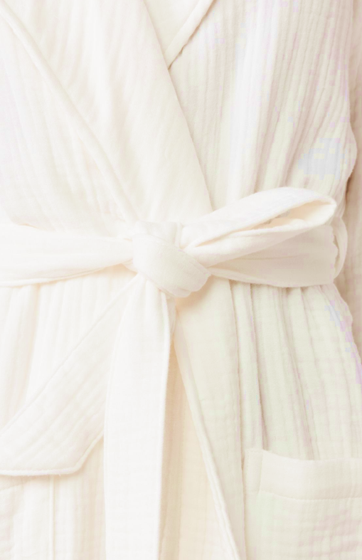Peignoir en mousseline de coton biologique