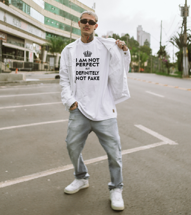 No soy perfecto, pero definitivamente no soy falso Signo del zodíaco Tauro World Team Facts Camiseta l Sudadera l Sudadera con capucha, Regalo de cumpleaños de Tauro