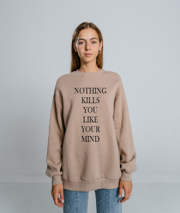 Rien ne vous tue autant que votre esprit T-shirt l Sweatshirt, Overthinking / Overthinker Quote Gift