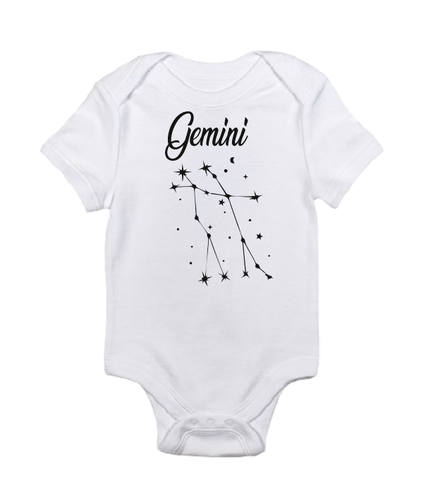 Body de bebé con signo del zodíaco, Body de signo de astrología de estrellas de meses de cumpleaños de bebé personalizado