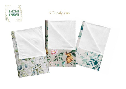 Coffret cadeau pour bébé, matelas à langer en coton réutilisable et imperméable, 3 pièces dans une boîte cadeau