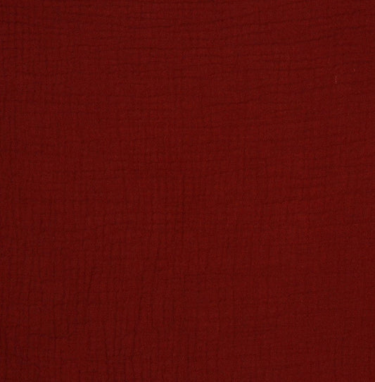 Dark Red Muslin Cotton Fabric