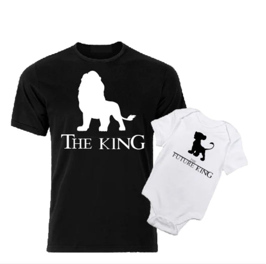 The King - The Future King camiseta de papá y body de hijo a juego