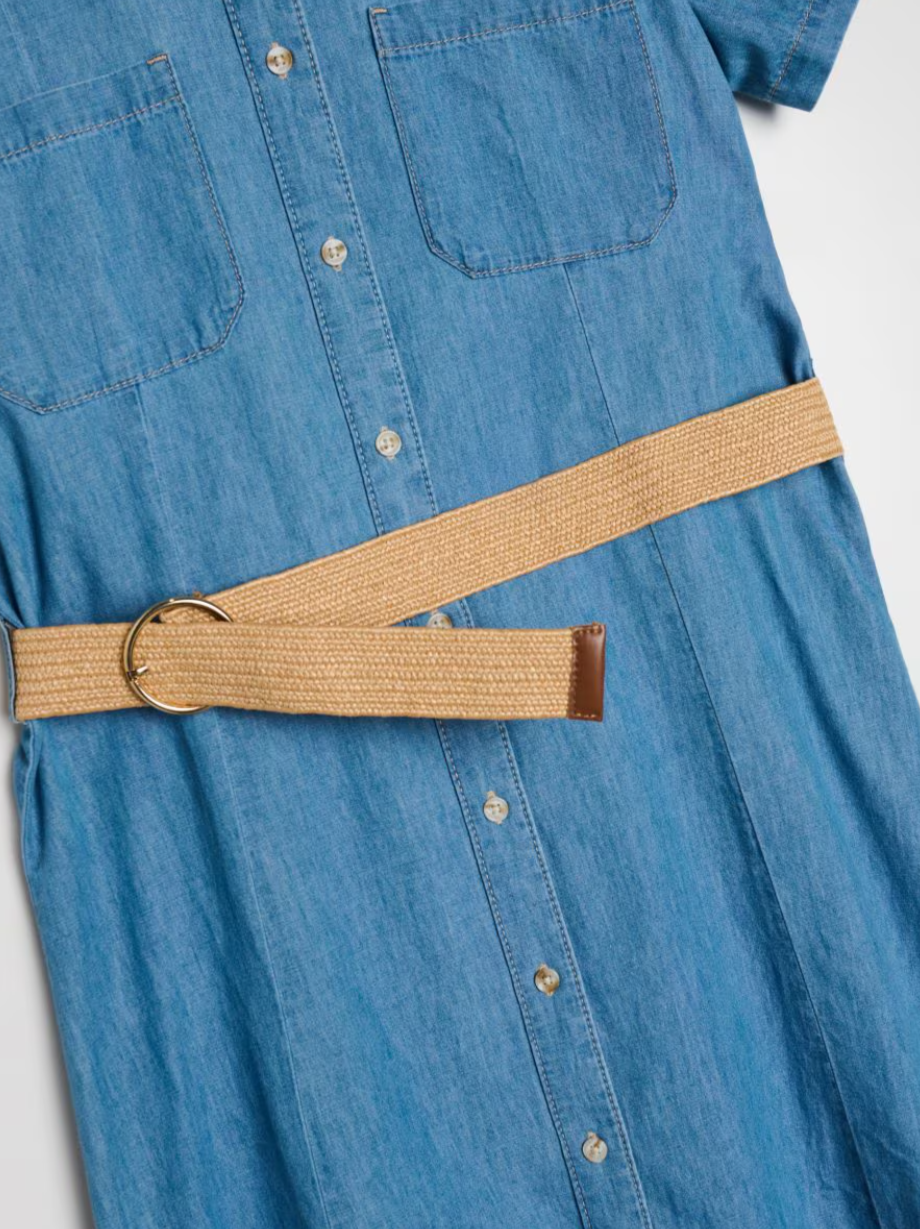 Azure Midi Shirt Dress