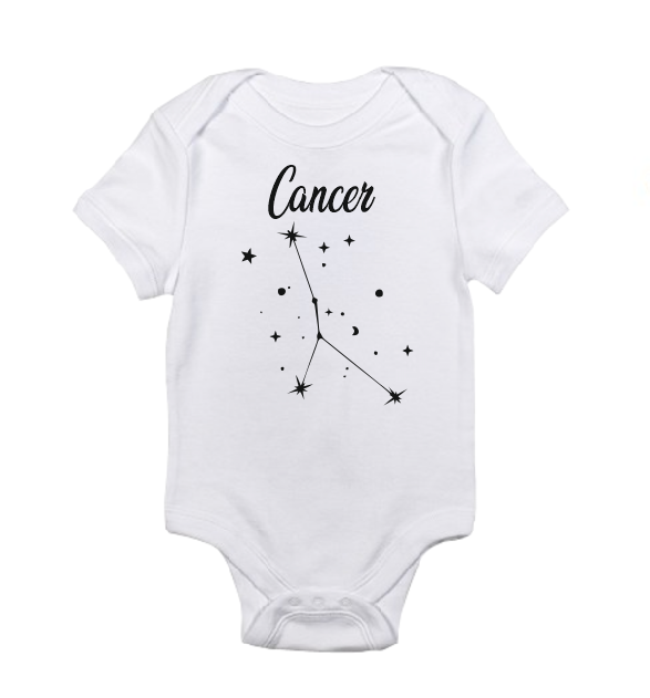 Body de bebé con signo del zodíaco, Body de signo de astrología de estrellas de meses de cumpleaños de bebé personalizado