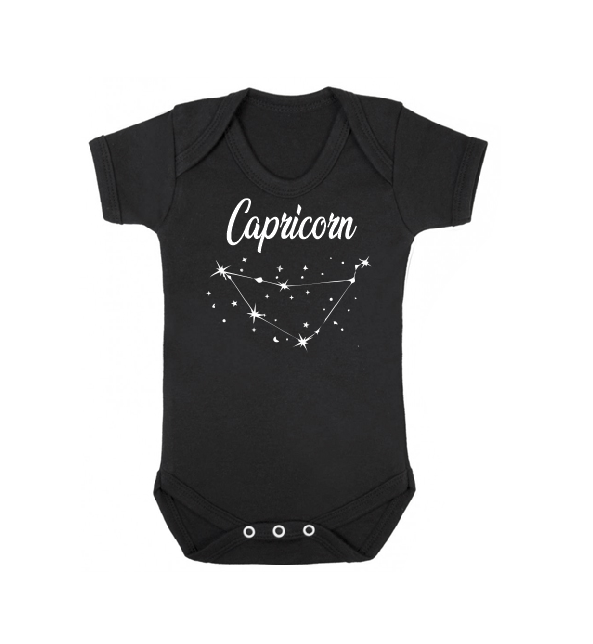 Body de bebé con signo del zodíaco, Body de signo de astrología de estrellas de meses de cumpleaños de bebé personalizado