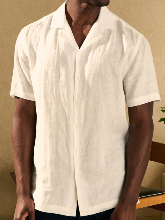 Coastline Linen Shirt I short sleeves