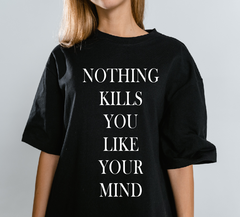 Rien ne vous tue autant que votre esprit T-shirt l Sweatshirt, Overthinking / Overthinker Quote Gift