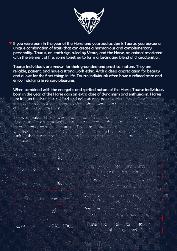♉ Taurus Born in the Year of the Horse I Taurus Horse Personality Guide | Chinese Zodiac Astrology PDF