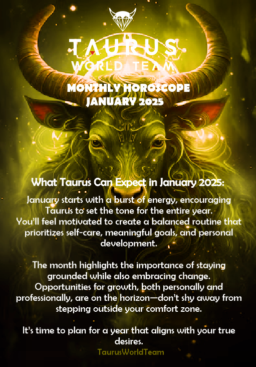 Horoscope mensuel du Taureau de novembre 2024