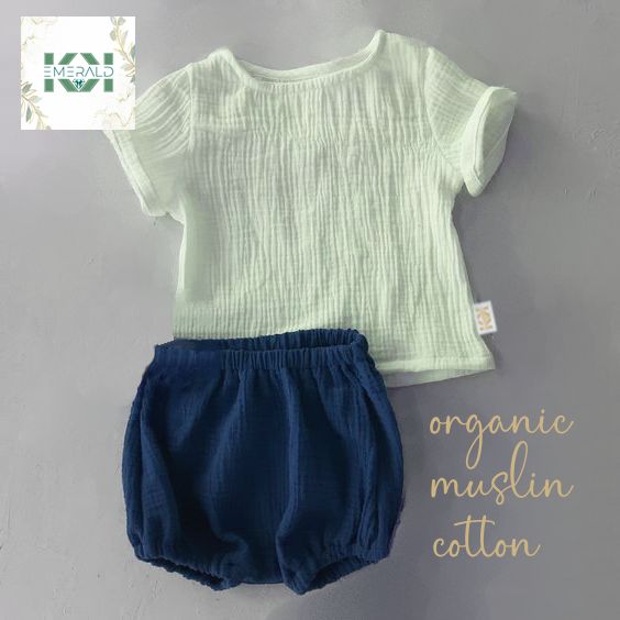 Bloomers orgánicos para bebés, cubierta de pañales de algodón de muselina ecológica