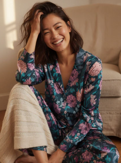 Lisbon Satin Pajama Set