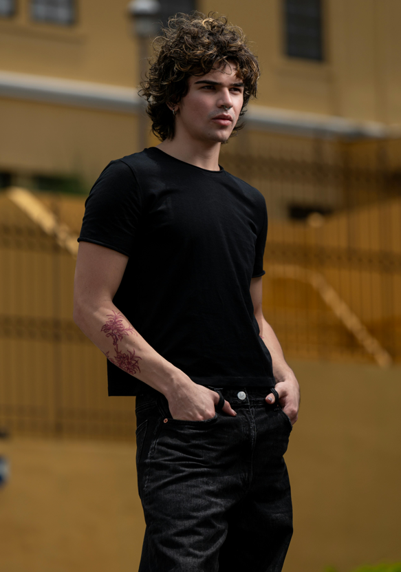 Oslo Black & White Regular Tee