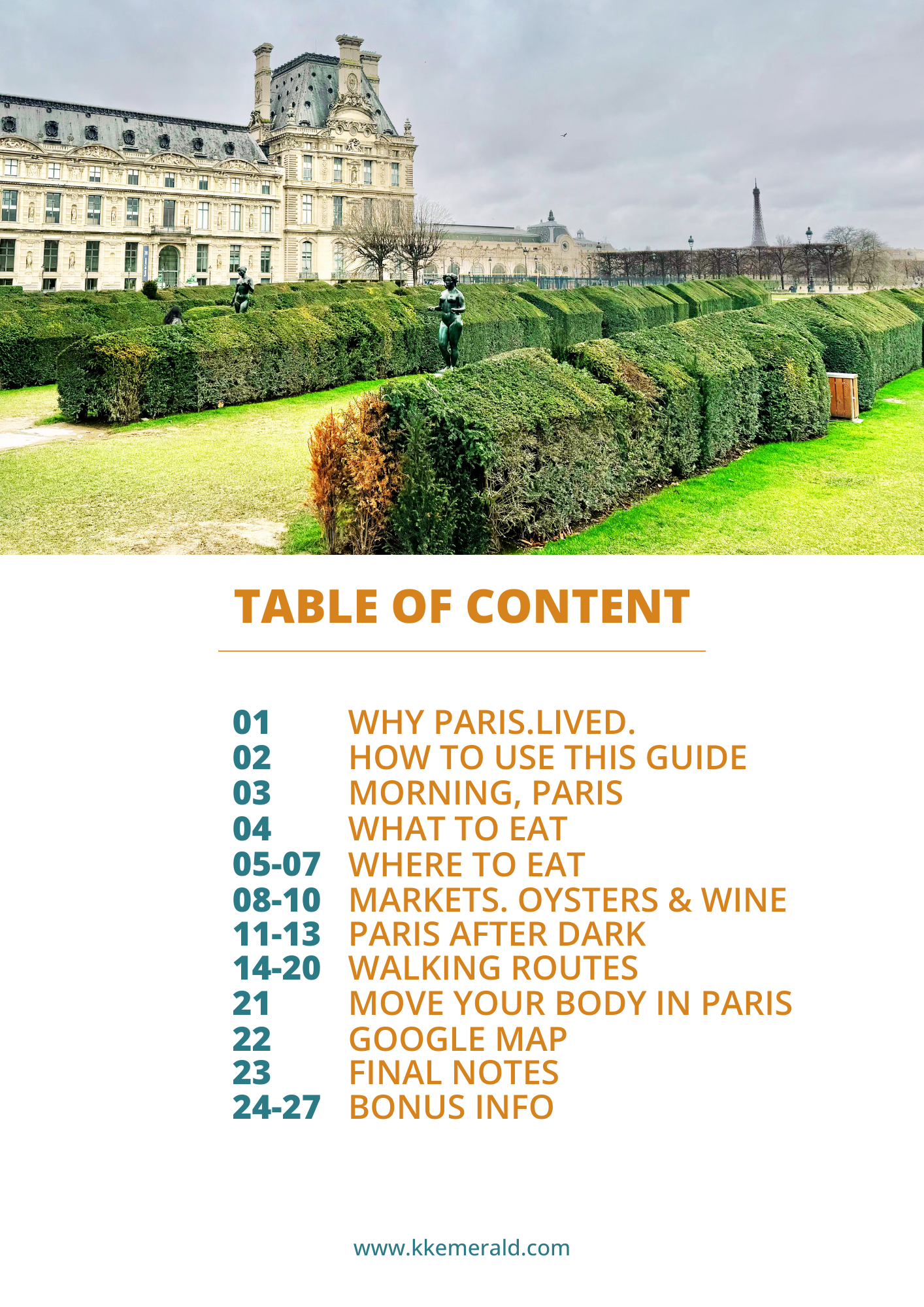 Paris, lived. - Personal Food & Walking Guide + Google Map