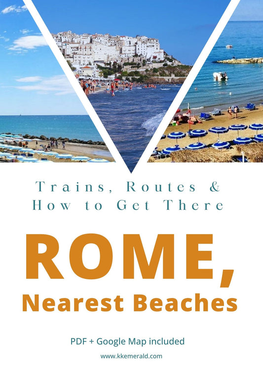 Rome Beach Escape Guide: Easy Day Trips, Trains & Hidden Coastal Spots + Google Map