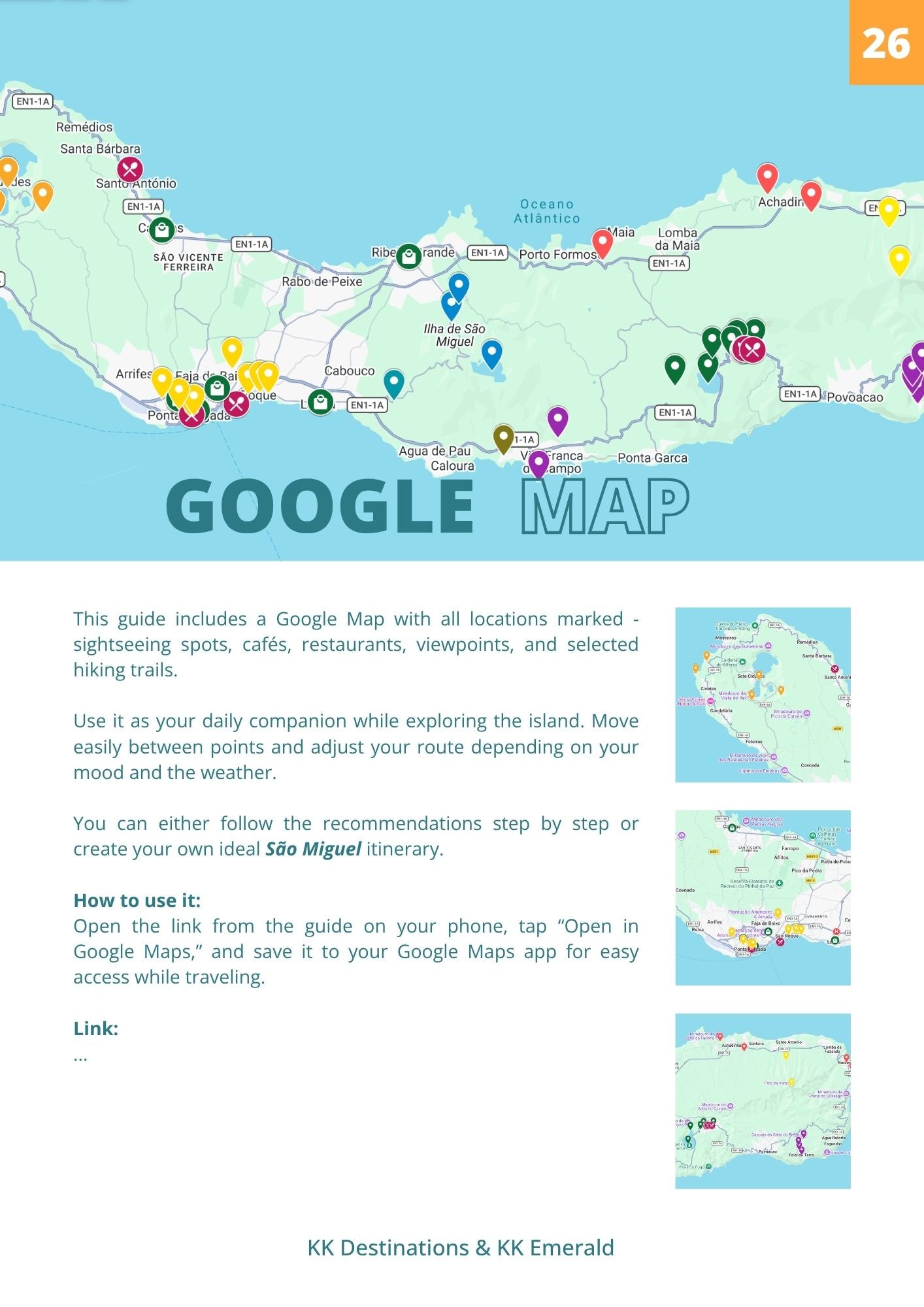 São Miguel, Azores, lived - Personal Food & What to see & Do Guide + Google Map.