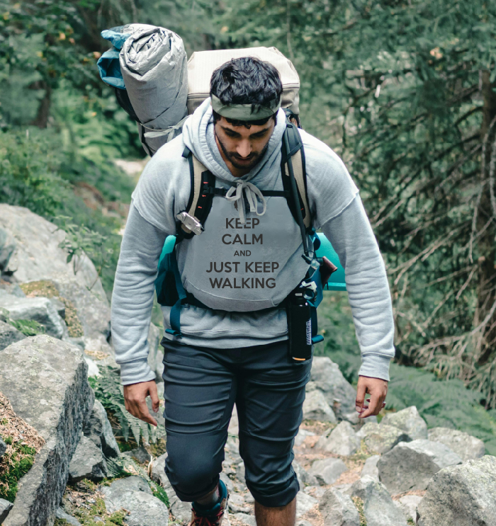 Restez calme et continuez à marcher – T-shirt l Sweat à capuche l Pantalon du Chemin de Saint-Jacques