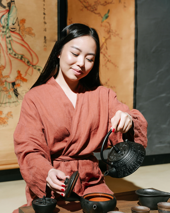 Linen Robe with matching Towel  I Organic, eco-friendly and breathable