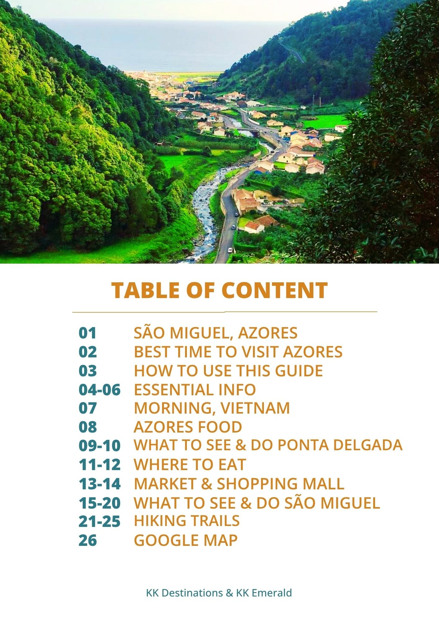 São Miguel, Azores, lived - Personal Food & What to see & Do Guide + Google Map.