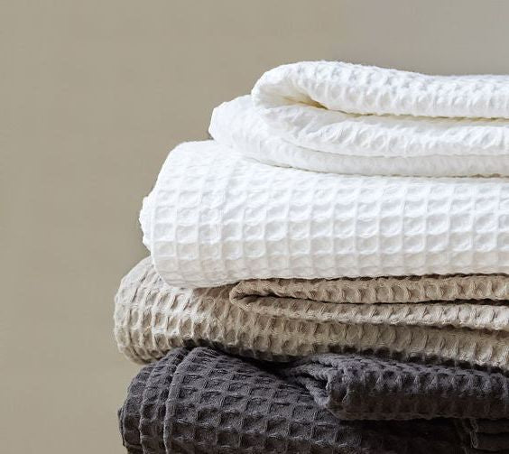 Waffle Cotton Blanket Throw – Soft, Cozy, and Gift-Ready!